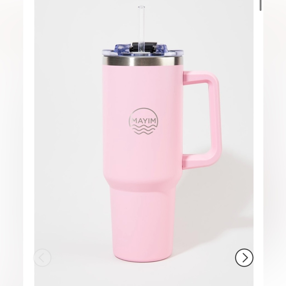 NWT Mayim Stainless Steel Light Pink Coffee Mug